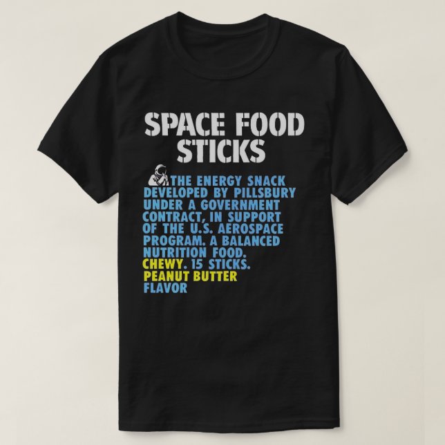Camiseta Palos de comida espacial (Diseño del anverso)