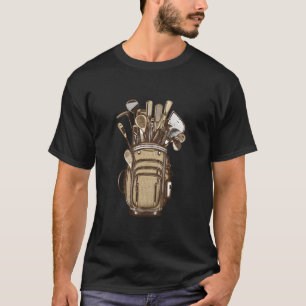 Camiseta Palos de Golf Bolsa de Golf Golfista Jugador de Go
