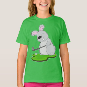 Camiseta Palos de golf de golf de conejo