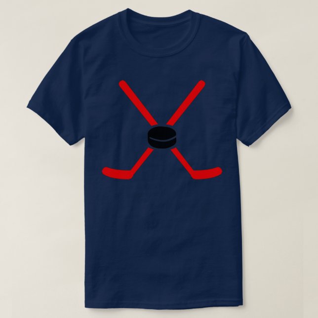 Camiseta Palos rojos de hockey (Diseño del anverso)