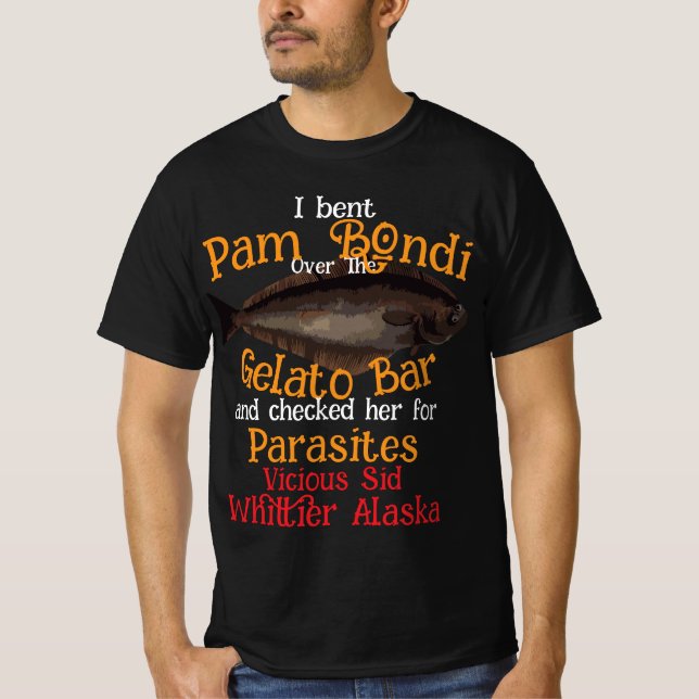 Camiseta PAM BONDI Bar de helado & Garrapatas Vicioso Later (Anverso)