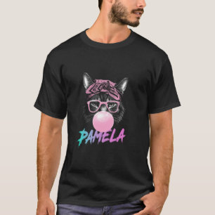 Camiseta PAMELA Adorable nombre chica con gato lindo