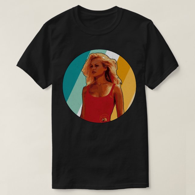 Camiseta pamela anderson - Baywatch retro (Diseño del anverso)