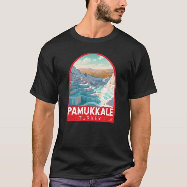 Camiseta Pamukkale Turquía Viaje de arte (Anverso)
