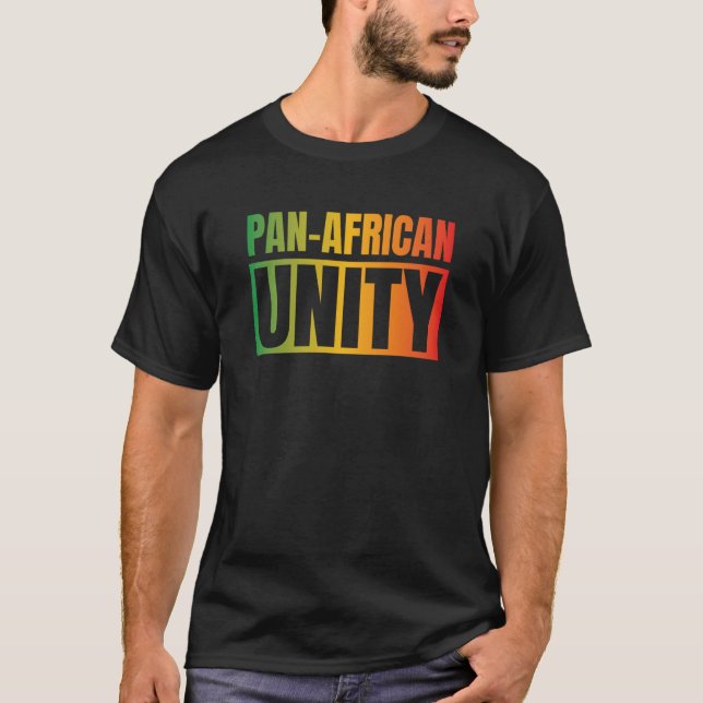 Camiseta Pan African Black History Month African Pride Pan  (Anverso)
