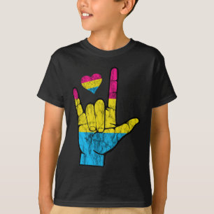 Camiseta Pan ASL Orgullo Pansexual pérdida de conocimiento