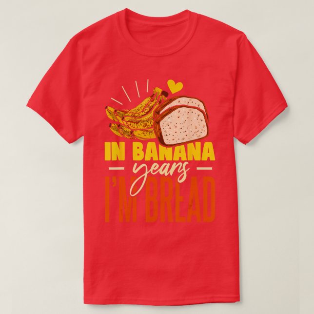 Camiseta Pan De Banana En Banana Años Mi Pan (Diseño del anverso)