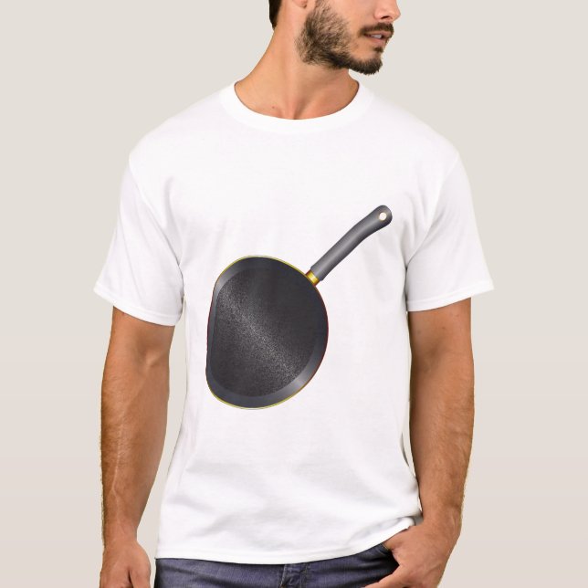 Camiseta Pan de fritura Metalizado negra (Anverso)