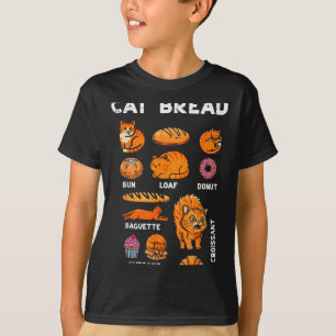 Camiseta Pan de Gato Bollo Panecillo Mono Gatito Comida Chi