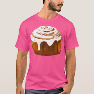 Camiseta Pan de Halloween con forma de rollo de canela para