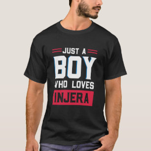 Camiseta Pan de Injera Comida Etíope Tortita Receta de Inje