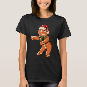 Camiseta Pan de jengibre con Christmashat Floss Dance en Ch