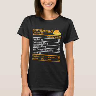 Camiseta Pan de maíz Nutrición Comida Disfraz de Acción de