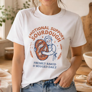 Camiseta Pan de masa madre de apoyo emocional divertido par