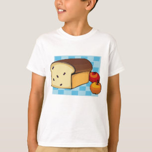 Camiseta Pan de Pan con Pasas y Manzanas Rojas