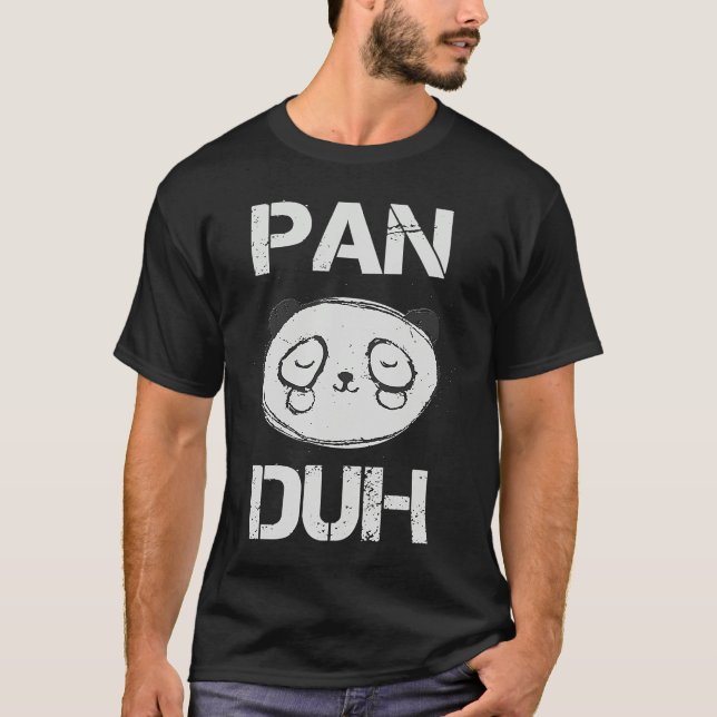 Camiseta Pan Duh Pansexual Panda Bear Gay (Anverso)