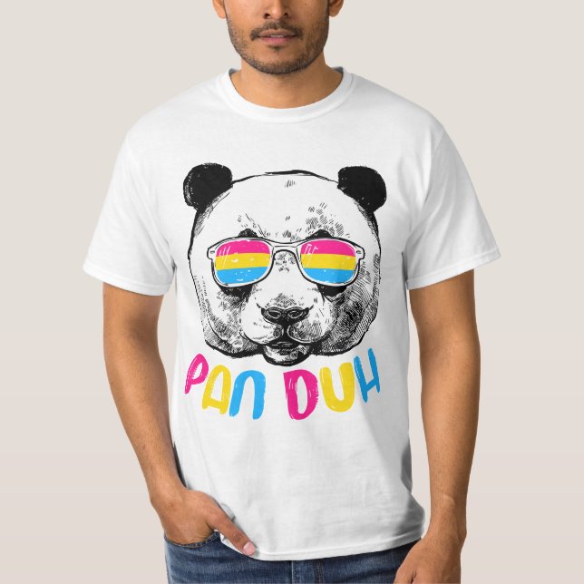 Camiseta Pan Duh Pansexual Pride Flag LGBTQ (Anverso)