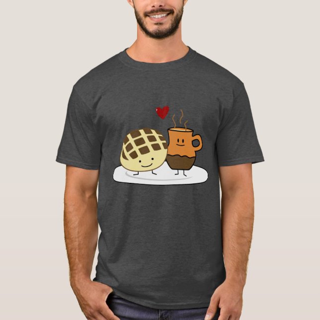 Camiseta Pan dulce de pan caliente chocolate Pan dulce conc (Anverso)