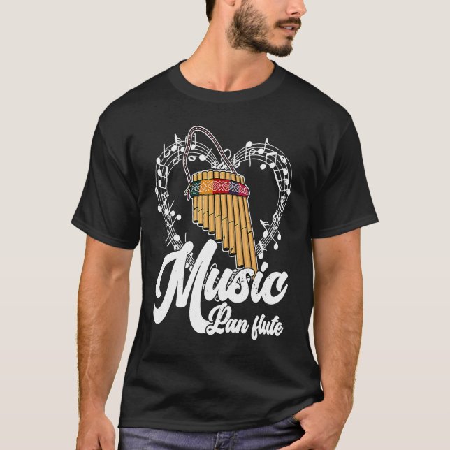 Camiseta Pan Flute Musical Instrument  11 (Anverso)