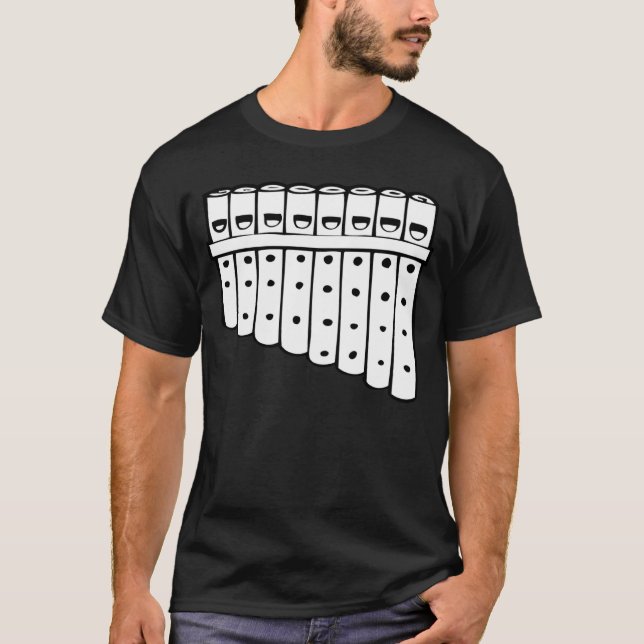 Camiseta Pan Flute Musical Instrument Flutist (Anverso)