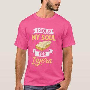 Camiseta Pan Injera Receta de Pan Plano Comida Etíope