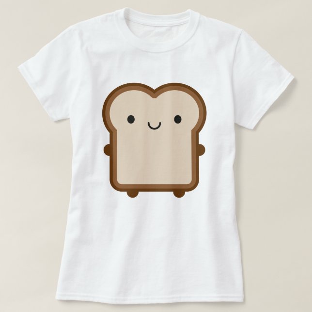 Camiseta Pan Kawaii / Tosta (Diseño del anverso)