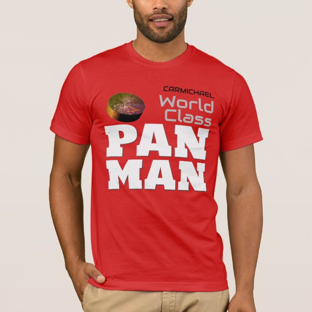 Camiseta Pan Man de clase mundial sobre RED (Anverso)
