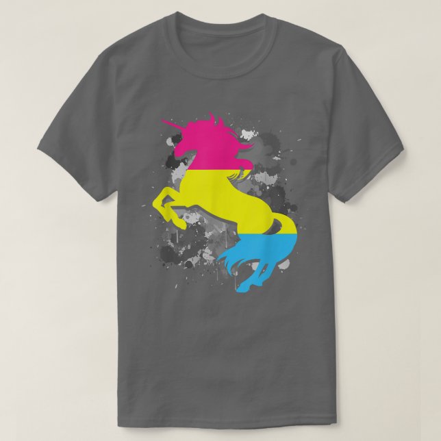 Camiseta Pan Pride Mes de unicornio: Panseu LGBT (Diseño del anverso)