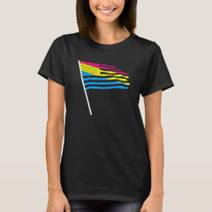 Camiseta Pan Pride Mes Lgbt Pansexualidad Bandera Estadouni