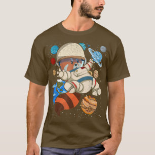 Camiseta Pan Rojo Astronauta de animales salvajes
