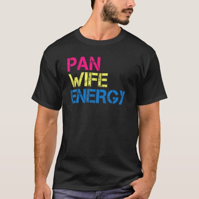 Camiseta Pan Wife Energía Pansexual Orgullo Pansexualidad L (Anverso)