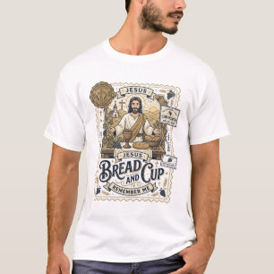 Camiseta Pan Y Copa Jesús Comunión Fe Cristiana Vint