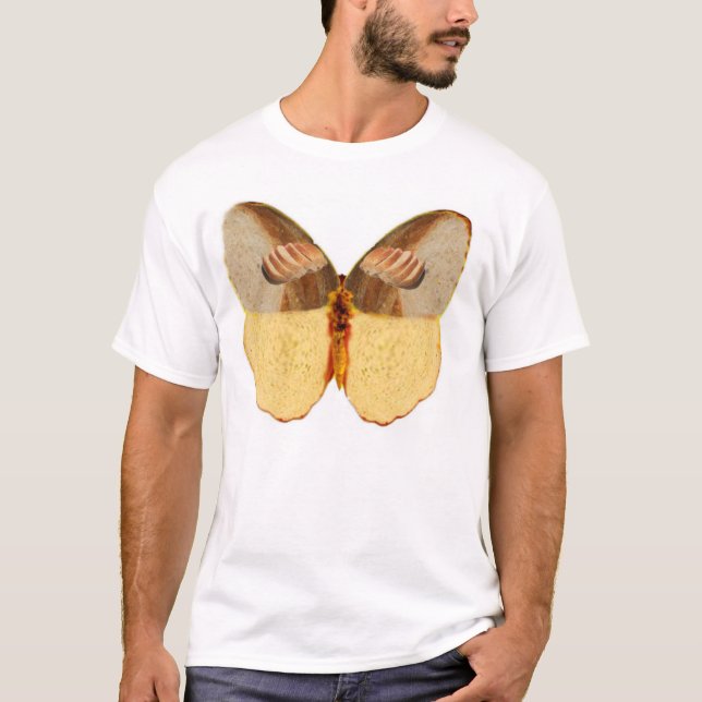 Camiseta pan y mariposa (Anverso)
