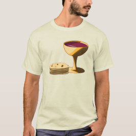 Camiseta Pan y vino sin levadura la última Pascua de la Cen