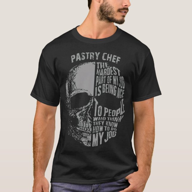 Camiseta panadería de cumpleaños de un chef pastelero  (Anverso)