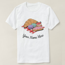 Camiseta Panadería de Éclair Croissant para Amantes de Repo