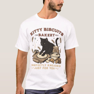 Camiseta Panadería de Gatos Café Kitty Perfectamente Amasad
