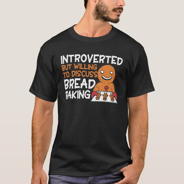 Camiseta Panadería de pan con panadería introvertida (Anverso)