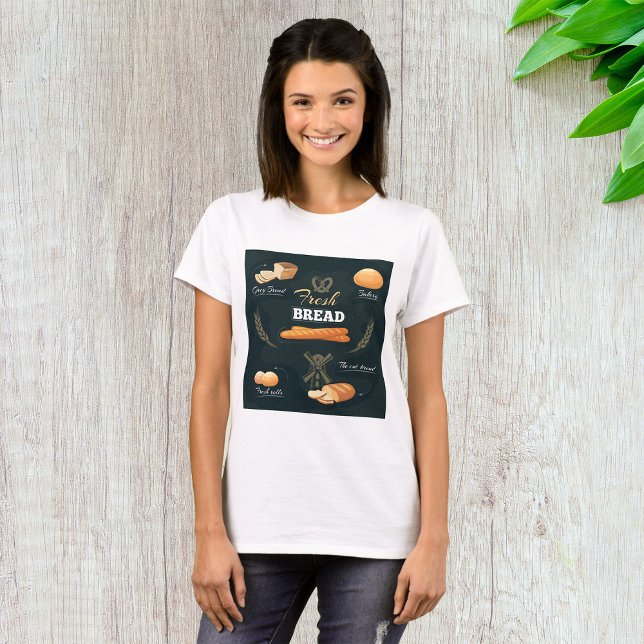 Camiseta Panadería de pan de artesano fresco Loaf Rolls Bag (Subido por el creador)