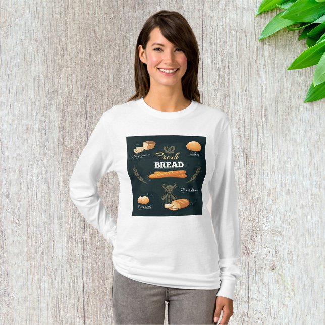 Camiseta Panadería de pan de artesano fresco Loaf Rolls Bag (Subido por el creador)