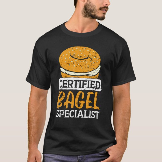 Camiseta Panadería de pan de cocina especial de Bagel certi (Anverso)