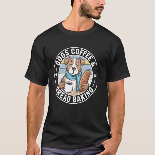 Camiseta Panadería de Pan y Café para Perros (Anverso)