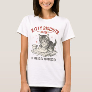 Camiseta Panadería Kitty Biscuits   Pun de Gatos Divertidos