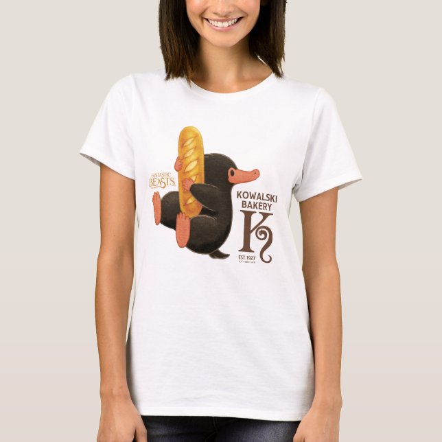 Camiseta Panadería Kowalski - Niffler con pan (Anverso)