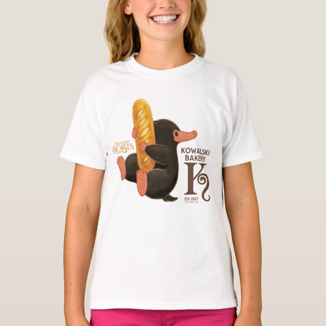 Camiseta Panadería Kowalski - Niffler con pan (Anverso)