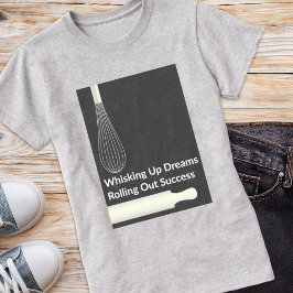 Camiseta Panadería Moderna del Pastelero Repostería Inspira