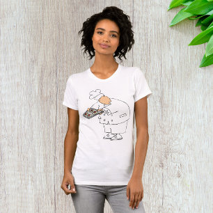 Camiseta Panadero Chef de Dibujos Animados Divertido con Ba