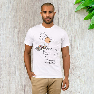 Camiseta Panadero Chef de Dibujos Animados Divertido con Ba