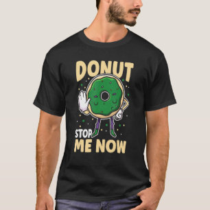 Camiseta Panadero de Donut Stop Me Now con Glaseado y Sprin