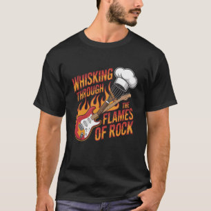 Camiseta Panadero Divertido de Heavy Metal Chef de Rock and